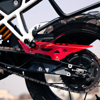 MOTO TORQUE CHAIN GUARD (RED) FOR TVS APACHE RTX 300