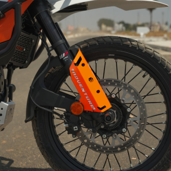 MOTO TORQUE FORK PROTECTORS METAL - ORANGE FOR 2025 FOR KTM 390 Adventure/Adventure X