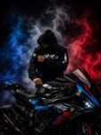 Revvsters 420GSM Heavyweight Premium Cotton Fleece Motorcycle Riding Hoodie BMW